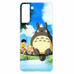 Чохол для Samsung S21+ Totoro on fishing - PrintSalon