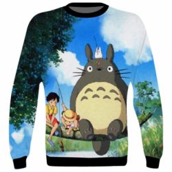 3D світшот Totoro on fishing - PrintSalon