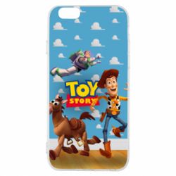 Чехол для iPhone 6/6S Toy Story Buzz, Sheriff Woody and his horse Bulzai