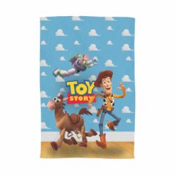 Полотенце с принтом Toy Story Buzz, Sheriff Woody and his horse Bulzai - PrintSalon