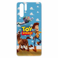 Чехол для Huawei P30 Pro Toy Story Buzz, Sheriff Woody and his horse Bulzai - PrintSalon