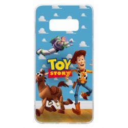 Чехол для Samsung S10e Toy Story Buzz, Sheriff Woody and his horse Bulzai - PrintSalon