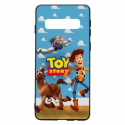 Чехол для Samsung S10 Toy Story Buzz, Sheriff Woody and his horse Bulzai - PrintSalon