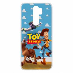 Чехол для Xiaomi Redmi Note 8 Pro Toy Story Buzz, Sheriff Woody and his horse Bulzai - PrintSalon