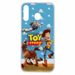Чехол для Samsung M30 Toy Story Buzz, Sheriff Woody and his horse Bulzai - PrintSalon