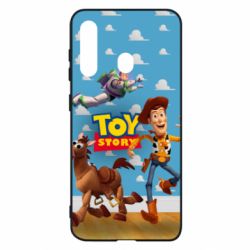 Чехол для Samsung M40 Toy Story Buzz, Sheriff Woody and his horse Bulzai - PrintSalon