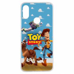 Чехол для Xiaomi Redmi Note 7 Toy Story Buzz, Sheriff Woody and his horse Bulzai - PrintSalon