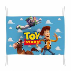 Флаг Toy Story Buzz, Sheriff Woody and his horse Bulzai