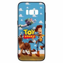 Чехол для Samsung S8 Toy Story Buzz, Sheriff Woody and his horse Bulzai