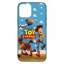 Чехол для iPhone 12 Toy Story Buzz, Sheriff Woody and his horse Bulzai - PrintSalon