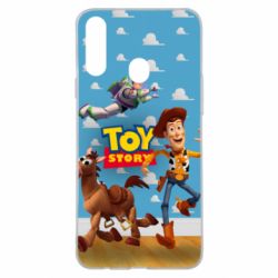 Чехол для Samsung A20s Toy Story Buzz, Sheriff Woody and his horse Bulzai - PrintSalon