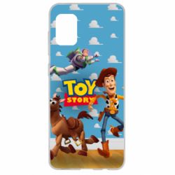 Чехол для Samsung A31 Toy Story Buzz, Sheriff Woody and his horse Bulzai - PrintSalon