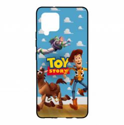Чехол для Samsung A42 5G Toy Story Buzz, Sheriff Woody and his horse Bulzai - PrintSalon