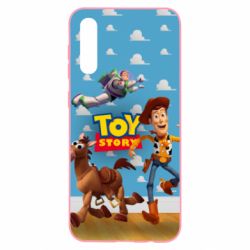 Чехол для Samsung A50 Toy Story Buzz, Sheriff Woody and his horse Bulzai - PrintSalon