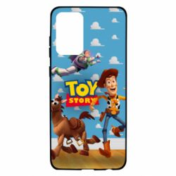 Чехол для Samsung A72 5G Toy Story Buzz, Sheriff Woody and his horse Bulzai - PrintSalon