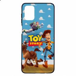 Чехол для Samsung M51 Toy Story Buzz, Sheriff Woody and his horse Bulzai - PrintSalon