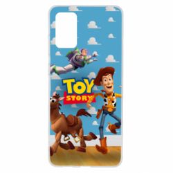 Чехол для Samsung S20+ Toy Story Buzz, Sheriff Woody and his horse Bulzai - PrintSalon