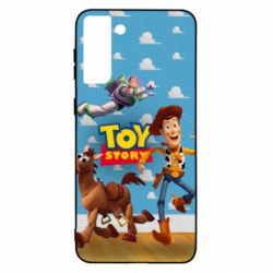Чехол для Samsung S21 Ultra Toy Story Buzz, Sheriff Woody and his horse Bulzai - PrintSalon