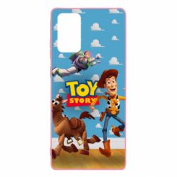 Чехол для Samsung Note 20 Toy Story Buzz, Sheriff Woody and his horse Bulzai