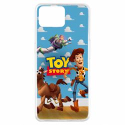 Чехол для Oppo A73 Toy Story Buzz, Sheriff Woody and his horse Bulzai