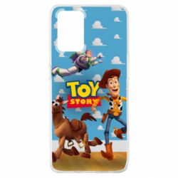 Чехол для Oppo A74 4G Toy Story Buzz, Sheriff Woody and his horse Bulzai-PrintSalon Чехол для Oppo A74 4G Toy Story Buzz, Sheriff Woody and his horse Bulzai