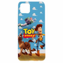 Чехол для Oppo A92s Toy Story Buzz, Sheriff Woody and his horse Bulzai