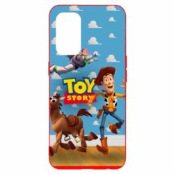 Чохол для Oppo Reno 5 4G Toy Story Buzz, Sheriff Woody and his horse Bulzai