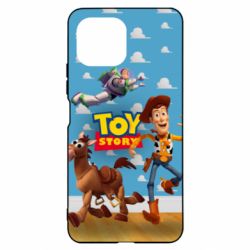 Чехол для Xiaomi Mi11 Lite Toy Story Buzz, Sheriff Woody and his horse Bulzai - PrintSalon