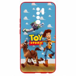 Чехол для Xiaomi Redmi 9 Toy Story Buzz, Sheriff Woody and his horse Bulzai - PrintSalon