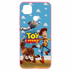Чехол для Xiaomi Redmi 9c Toy Story Buzz, Sheriff Woody and his horse Bulzai - PrintSalon