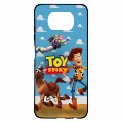 Чехол для Xiaomi Poco X3 Toy Story Buzz, Sheriff Woody and his horse Bulzai