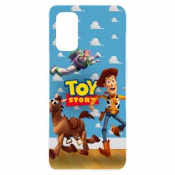 Чехол для Realme 7 Pro Toy Story Buzz, Sheriff Woody and his horse Bulzai - PrintSalon
