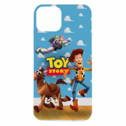 Чехол для iPhone 14 Toy Story Buzz, Sheriff Woody and his horse Bulzai - PrintSalon