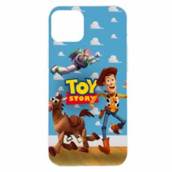 Чехол для iPhone 14 Plus Toy Story Buzz, Sheriff Woody and his horse Bulzai - PrintSalon
