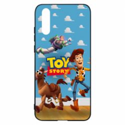 Чехол для Huawei P20 Toy Story Buzz, Sheriff Woody and his horse Bulzai - PrintSalon