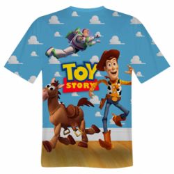 Мужская футболка 3D Toy Story Buzz, Sheriff Woody and his horse Bulzai - PrintSalon