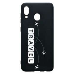Чехол для Samsung A20 Travel and airplanes - PrintSalon