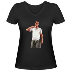 Жіноча футболка з V-подібним вирізом Trevor - PrintSalon
