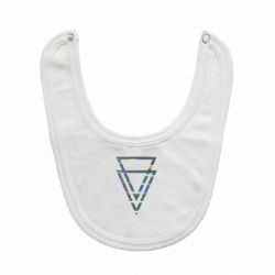 Слюнявчик Triangles Голограмма-PrintSalon Слюнявчик Triangles Голограмма