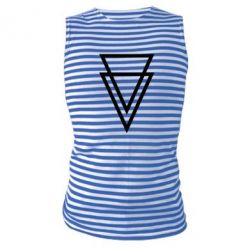 Майка-тельняшка Triangles - PrintSalon