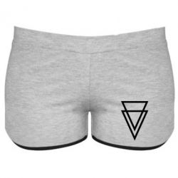 Женские шорты Triangles - PrintSalon