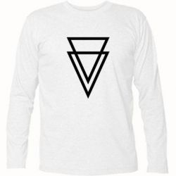 Футболка с длинным рукавом Triangles - PrintSalon