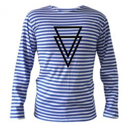 Тельняшка с длинным рукавом Triangles - PrintSalon