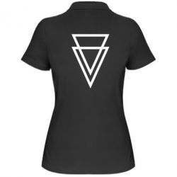 Женское поло Triangles - PrintSalon
