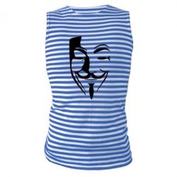 Майка-тельняшка Tribal anonymous - PrintSalon