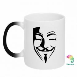 Чашка-хамелеон Tribal anonymous - PrintSalon