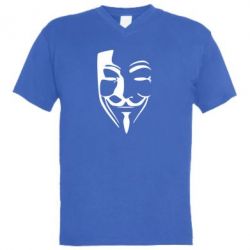 Мужская футболка  с V-образным вырезом Tribal anonymous - PrintSalon