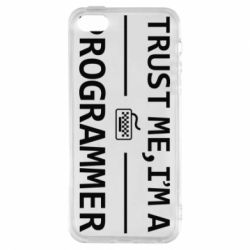 Чехол для iPhone5/5S/SE Trust me, i'm a programmer - PrintSalon