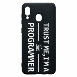 Чехол для Samsung A20 Trust me, i'm a programmer - PrintSalon