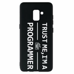 Чехол для Samsung A8+ 2018 Trust me, i'm a programmer - PrintSalon